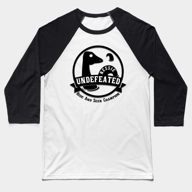 Loch Ness Monster Baseball T-Shirt by FirstTees